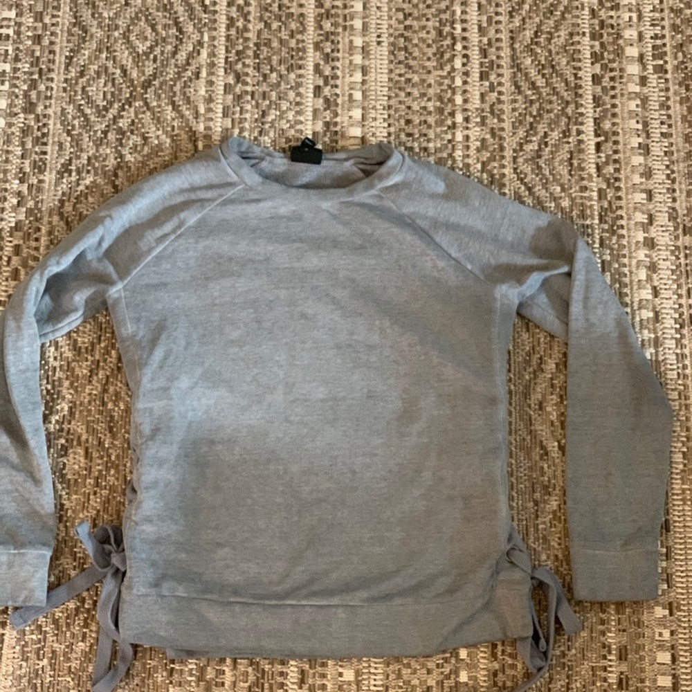 Cute & casual lace up crew neck!